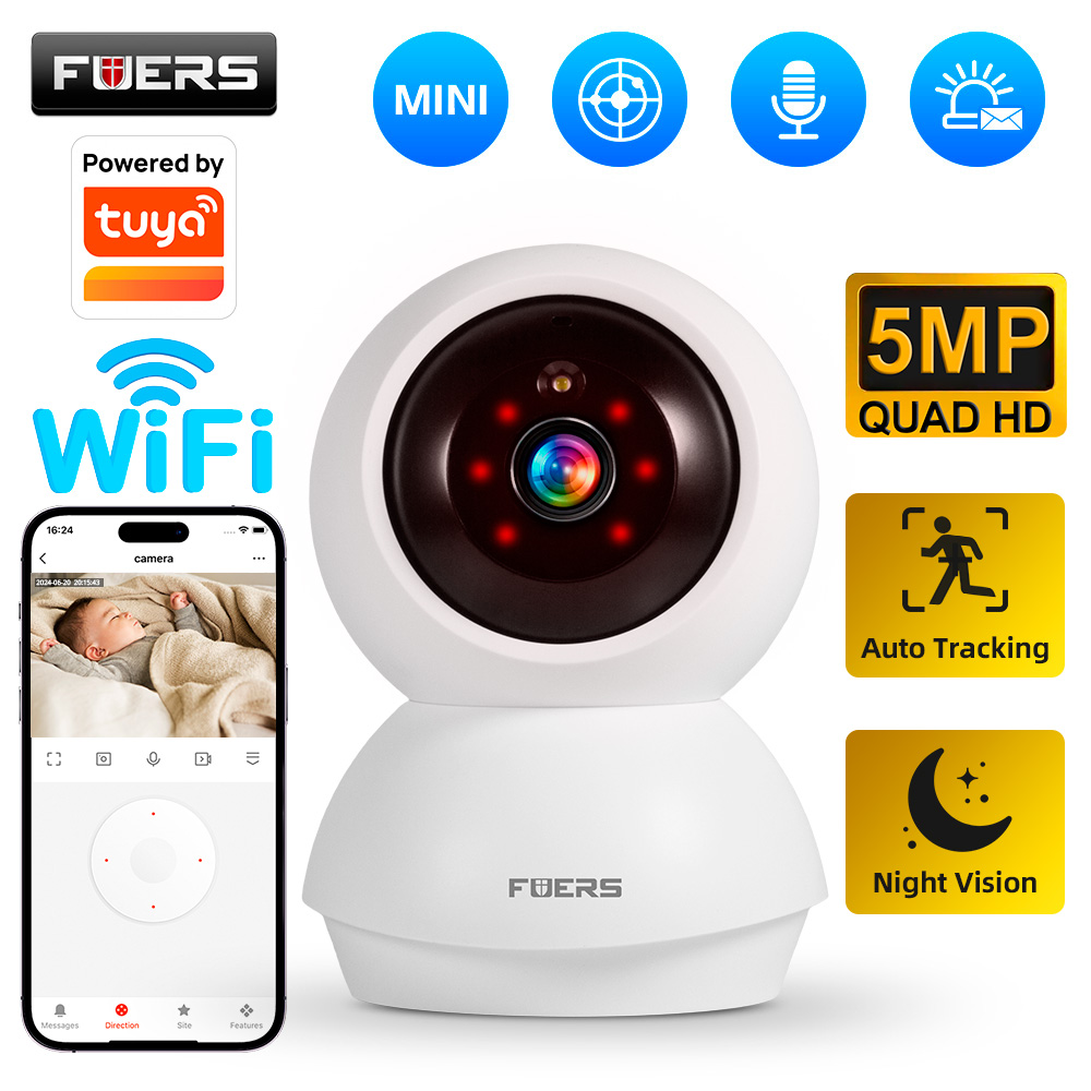 Eufy Camera E220 - Caméra WiFi Fuers 5MP compatible Tuya