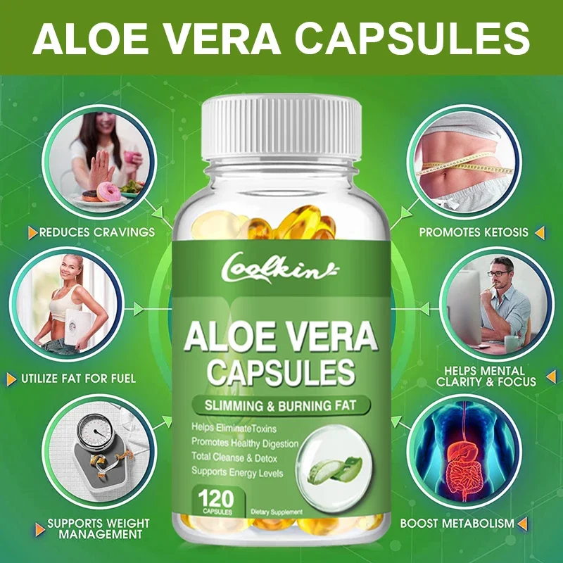 Aloe Vera Pot - Capsules d'extrait d'aloe vera – Soulage