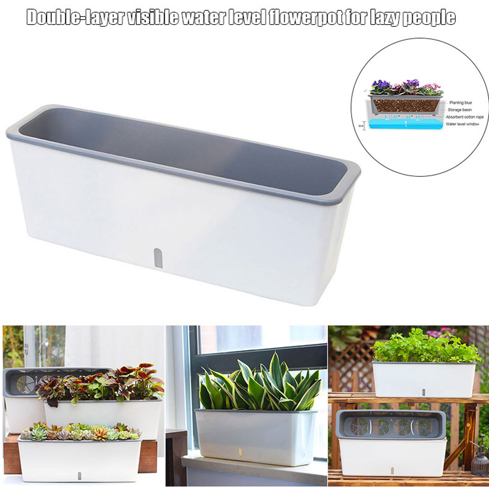 Pots de jardinière à arrosage  - Aloe Vera Pot avis et prix