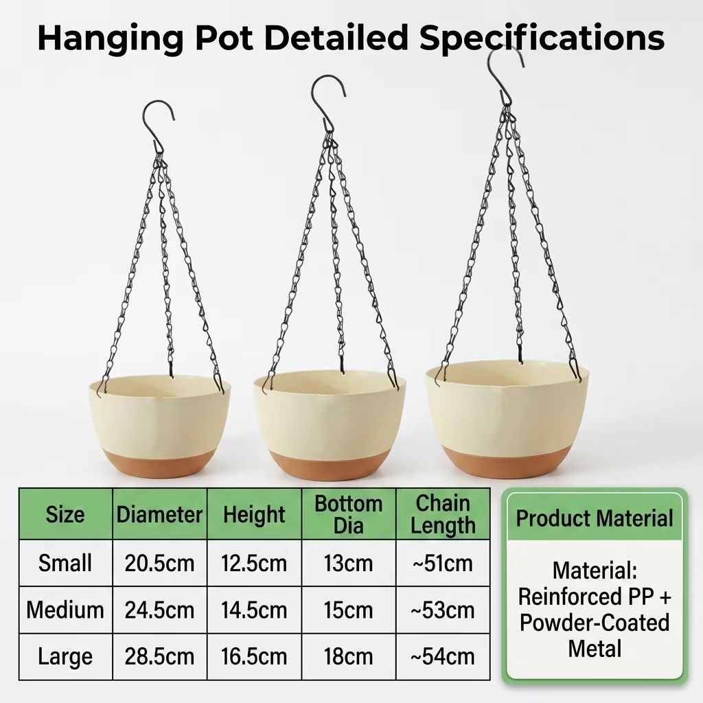 Pots de fleurs suspendus bicol - Spider Plant Hanging avis et prix